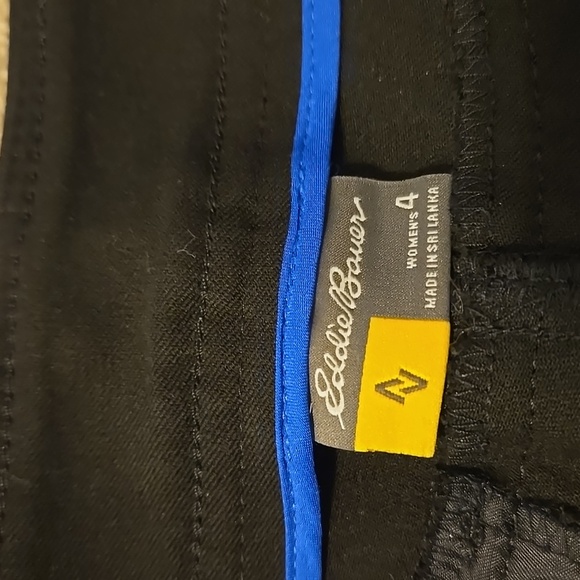 Eddie Bauer Black Slim Stright Leg Dress Pants Womens Size 4 - Picture 2 of 7